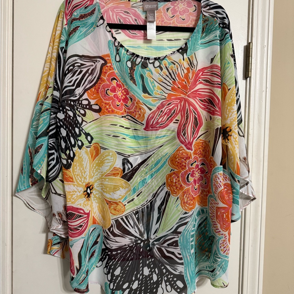 Floral Multicolor Women's Top